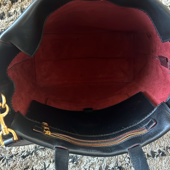 Loewe Black Leather Papelle Bag - Picture 3 of 16